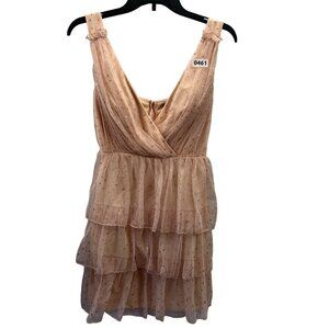 CITY TRIANGLES WOMEN/ YOUNG GIRLS DRESS SIZE 1COLOR ORANGE MELON CAP SLEEVE